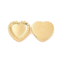 Золотой Ионное покрытие (ip) 304 кабошоны из нержавеющей стали, сердце, золотые, 10.5x10.5x2 мм