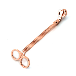Rose Gold Stainless Steel Candle Wick Trimmer, Candle Tool Accessories, Rose Gold, 18x5.8cm