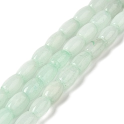 Miellat Naturels teints perles de jade brins, ovale, miellat, 11.5~12x7.5~8mm, Trou: 0.8mm, Environ 29~32 pcs/chapelet, 12.99''~15.16'' (33~38.5 cm)