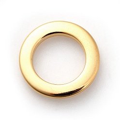 Oro 304 de acero inoxidable que une los anillos, anillo, dorado, 18x2 mm, agujero: 11 mm