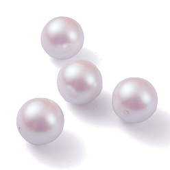 Lavanda Cuentas de plástico pom, perlas de imitación, centro perforado, rondo, lavanda, 15.5~16 mm, agujero: 1.6 mm