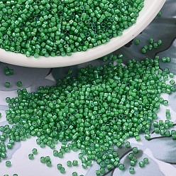 (DB1787) White Lined Green AB MIYUKI Delica Beads, Cylinder, Japanese Seed Beads, 11/0, (DB1787) White Lined Green AB, 1.3x1.6mm, Hole: 0.8mm, about 10000pcs/bag, 50g/bag