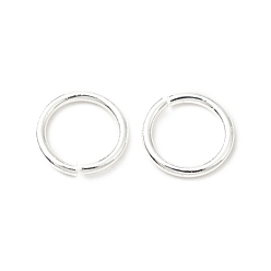 Silver Brass Jump Rings, Open Jump Rings, Long-Lasting Plated, Cadmium Free & Lead Free, Round Ring, Silver, 7x1mm, 18 Gauge, Inner Diameter: 5mm