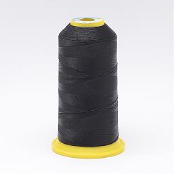 Noir Fils à coudre de nylon, noir, 0.6 mm, environ 300 m/rouleau