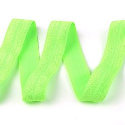 Lawn Green Plain Elastic Band, Webbing Garment Sewing Accessories, Lawn Green, 5/8 inch(15mm), about 50yards/roll