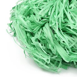 Vert Clair Raphia papier froissé découpé, pour l'emballage cadeau et le remplissage du panier de Pâques, vert clair, 26x0.25~0.26 cm