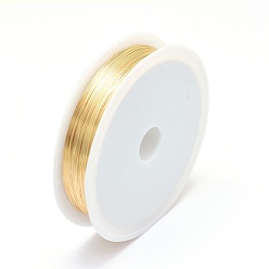 Copper Eco-Friendly Round Copper Jewelry Wire, Long-Lasting Plated, 20 Gauge, 0.8mm, about 8.53 Feet(2.6m)/roll