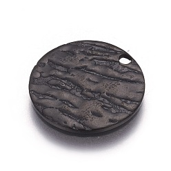 Electrophoresis Black Шкентели нержавеющей стали, плоско-круглые, электрофорез черный, 15x1 мм, отверстие : 1.5 мм