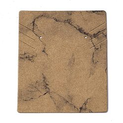Autres Ensemble de boucles d'oreilles collier en carton cartes d'affichage, rectangle, Pérou, autre motif, 6.4x5.1x0.02 cm, 100 pcs / sac