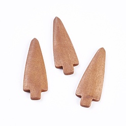 Peru Poplar Wood Cabochons, Arrow, Peru, 58.5x20x4.5mm