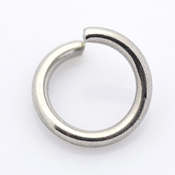 Stainless Steel Color 304 Stainless Steel Open Jump Rings, Stainless Steel Color, 3x0.5mm, 24 Gauge, Inner Diameter: 2mm