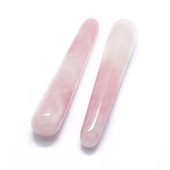 Розовый Кварц Натуральные массажные палочки из розового кварца, массажная палочка, массажные инструменты, придерживаться, 107~109x19.5 мм