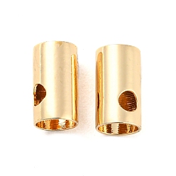 Oro Perla de latón chapado en rack, columna, dorado, 6.8x3.7 mm, agujero: 1.6 mm