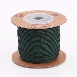 Gris Pizarra Oscura Cuerdas de nylon, hilos de cuerda cuerdas, rondo, gris pizarra oscuro, 1.5 mm, aproximadamente 27.34 yardas (25 m) / rollo