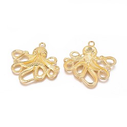 Golden Tibetan Style Alloy Big Pendants, Octopus, Cadmium Free & Nickel Free & Lead Free, Golden, 56.5x58.5x4mm, Hole: 4.5mm