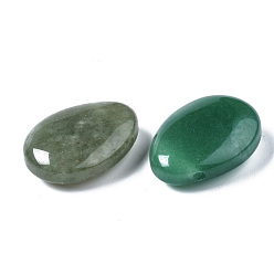 Green Aventurine Natural Green Aventurine Pendants, Teardrop, 25x18x8~9mm, Hole: 1.6mm