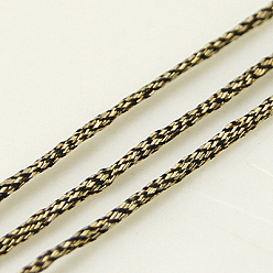 Dark Khaki Metallic Thread, 12-Ply, Dark Khaki, 1mm, about 196.85 yards(180m)/roll