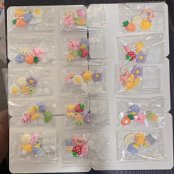 (52) Непрозрачная лаванда Самоклеящиеся кабошоны из непрозрачной смолы., разнообразные, разноцветные, 30~70 мм, 4 шт / пакет