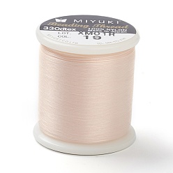 Misty Rose MIYUKI Beading Nylon Thread B, 330 DTEX/0.203mm/0.008", for Seed Beads, #19, Misty Rose, 0.16mm, 55 yards(50 meters)/roll