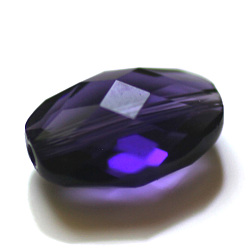 Añil Imitación perlas de cristal austriaco, aaa grado, facetados, oval, añil, 13x10x7 mm, agujero: 0.9~1 mm