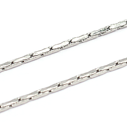 Stainless Steel Color 304 Stainless Steel Cardano Chains, Unwelded, Stainless Steel Color, 1.2x0.6mm