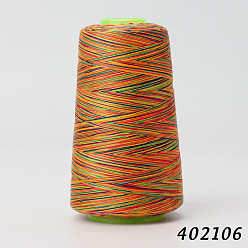 Colorido 40 s / 2 hilo de bordado a máquina, hilo de coser de poliéster de color degradado de teñido espacial, para agujas de máquina universal tamaño 11/14, colorido, 110x58 mm, 3000 yardas / rodillo
