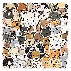 Other Animal Waterproof PVC Adhesive Stickers, for Suitcase, Skateboard, Refrigerator, Helmet, Mobile Phone Shell, Animal Pattern, 30~60mm, 50pcs/bag