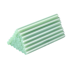 Бледно-бирюзовый Пластиковые палочки для клеевого пистолета, сургучные палочки, клейкие палочки для горячего расплава для винтажной сургучной печати, бледные бирюзовая, 10x0.7 см