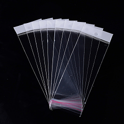 Прозрачный OPP мешки целлофана, прямоугольные, прозрачные, 19~19.4x6 см, односторонняя толщина: 0.045 мм, внутренняя мера: 14x6 см