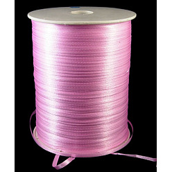 Lavender Blush Double Face Satin Ribbon, Polyester Ribbon, Lavender Blush, 1/8 inch(3mm) wide, about 880yards/roll(804.672m/roll)