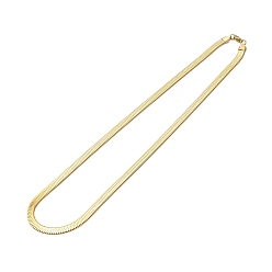 Chapado en Oro Real 18K Chapado en iones (ip) 304 collar de cadena de espiga de acero inoxidable para hombres y mujeres, real 18 k chapado en oro, amplia: 6.5 mm, 23.62 pulgada (60 cm)