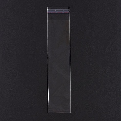 Прозрачный OPP мешки целлофана, прямоугольные, прозрачные, 31x6 см, односторонняя толщина: 0.035 мм, внутренняя мера: 27x6 см