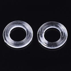 Прозрачный Прозрачные акриловые связывая кольца, кольцо, прозрачные, 14x3 мм, Внутренний диаметр: 8 мм, о 1790 шт / 500 г