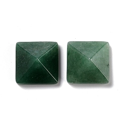 Aventurina Verde Cabochons naturales aventurina verde, pirámide, 20x20x12~13 mm, longitud diagonal: 26 mm