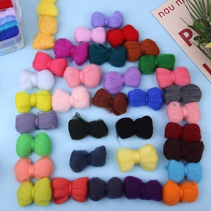 DIY Needle Felting Kits, with 20 Colors Wool Felts, Punch Needles, Foam Pad, Finger Guard and Craft Eyes for Beginners Arts