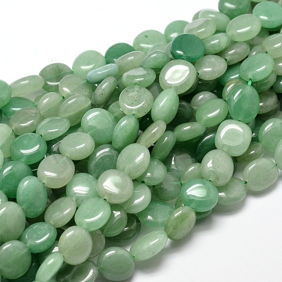 Pépites vertes naturelles aventurine perles brins, pierre tombée, 4~8x6~9x5~7mm, Trou: 1mm, environ 15.3 pouces ~15.7 pouces