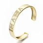 Brass Micro Pave Clear Cubic Zirconia Cuff Bangles, Mother's Day Gifts, Nickel Free, Word Mama