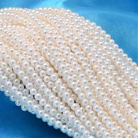 Round Shell Pearl Bead Strands