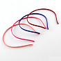 Hair Accessories Iron Hair Band Findings, Covered with Cloth, 120~128mm