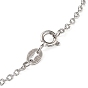Rhodium Plated 925 Sterling Silver Textured Link Chain Necklaces Making, for Name Necklaces Making, with Spring Ring Clasps & S925 Stamp