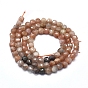 Natural Sunstone Beads  Strands, Faceted, Square
