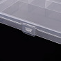 Conteneurs de stockage de billes de polypropylène (pp), 26 boîtes de rangement à compartiments, rectangle avec couvercle