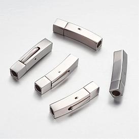 304 Stainless Steel Bayonet Clasps, Cuboid