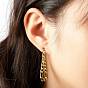 Boucle d'oreille en forme de chaîne pour fille femme, 304 fil d'oreille en acier inoxydable