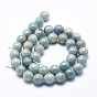 Chapelets de perles amazonite naturelles  , ronde, facette