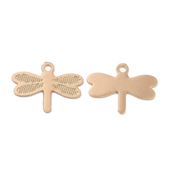 Long-Lasting Plated Brass Charms, Dragonfly Charm