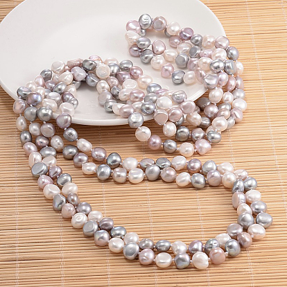 Collier de perles de pépites de perles naturelles