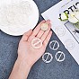 PH PandaHall Party Shirt Clips, Clear Plastic Fashion Scarf Clip Ring Shirt Clips T Shirt Scarf Clip Ring for Women