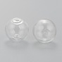 Handmade Blown Glass Globe Beads, Round