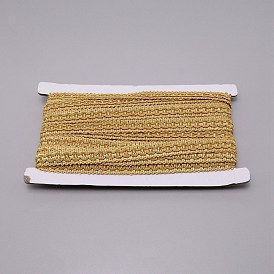 Polyester Cord, Gold Edge, Flat, for Curtain Decoration